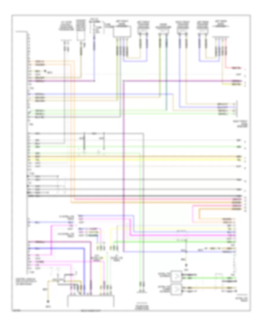 Radio Navigation Wiring Diagram without Convertible with RNS E with Bose 1 of 2 for Audi A4 Avant Quattro 2005