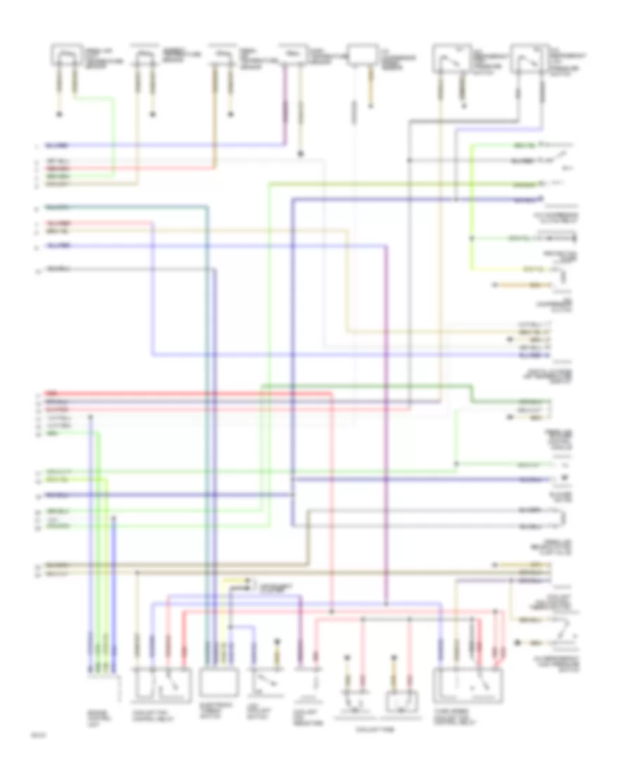 Automatic A C Wiring Diagram 2 of 2 for Audi 100 1992