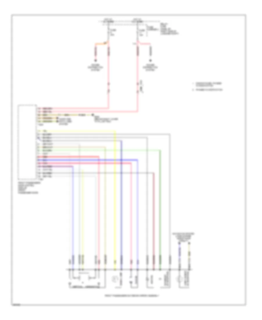 Power Mirrors Wiring Diagram 2 of 2 for Audi Q5 3 2 2011