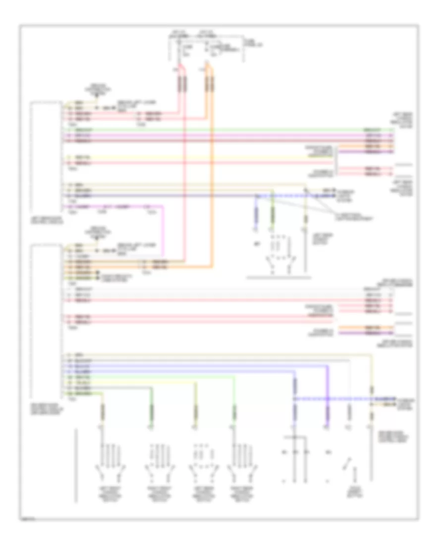 Power Windows Wiring Diagram 1 of 2 for Audi Q5 3 2 2011