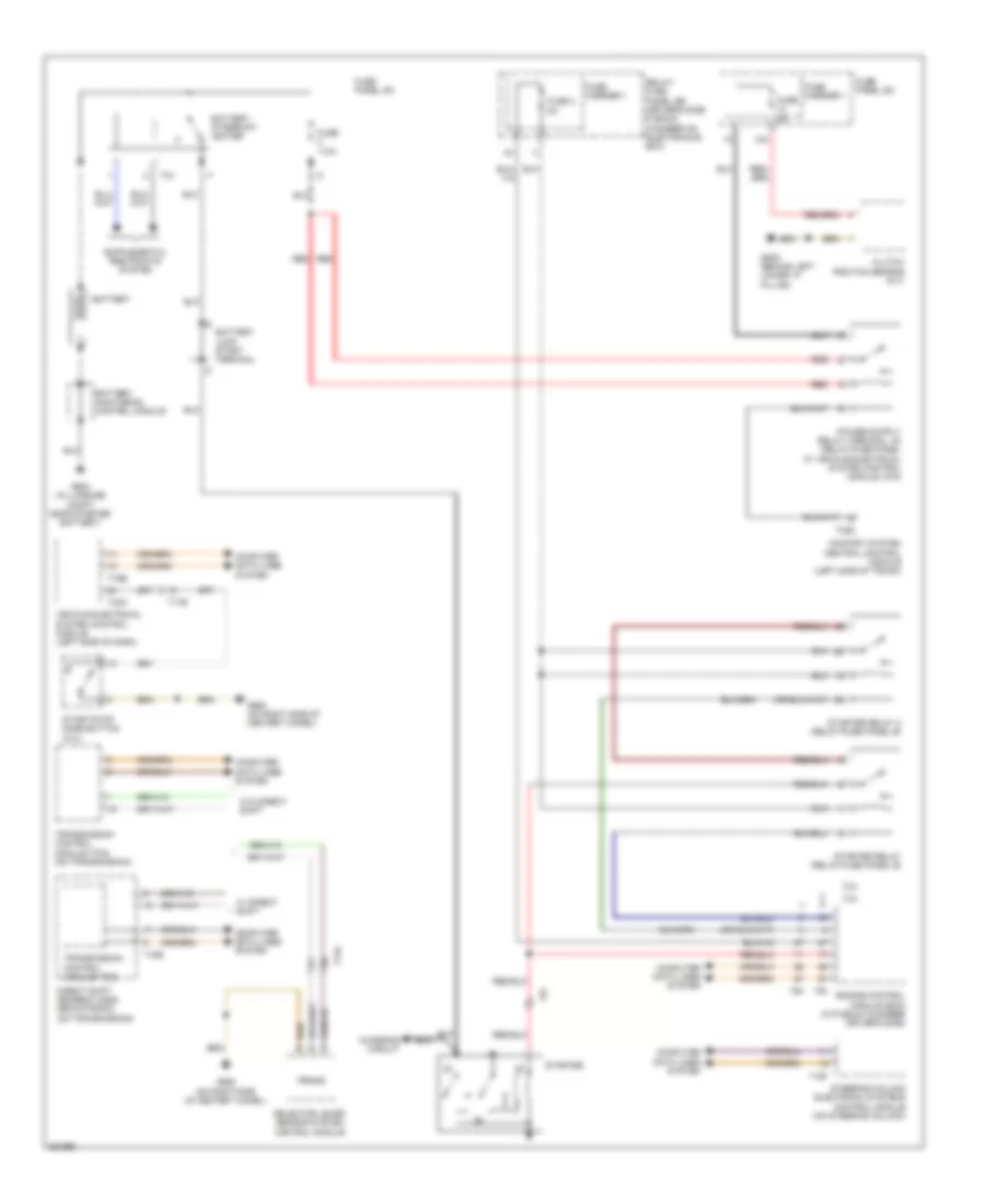 Starting Wiring Diagram for Audi Q5 3 2 2011