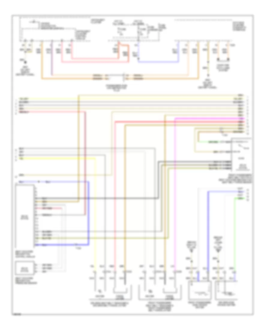 Supplemental Restraints Wiring Diagram 2 of 3 for Audi Q5 3 2 2011