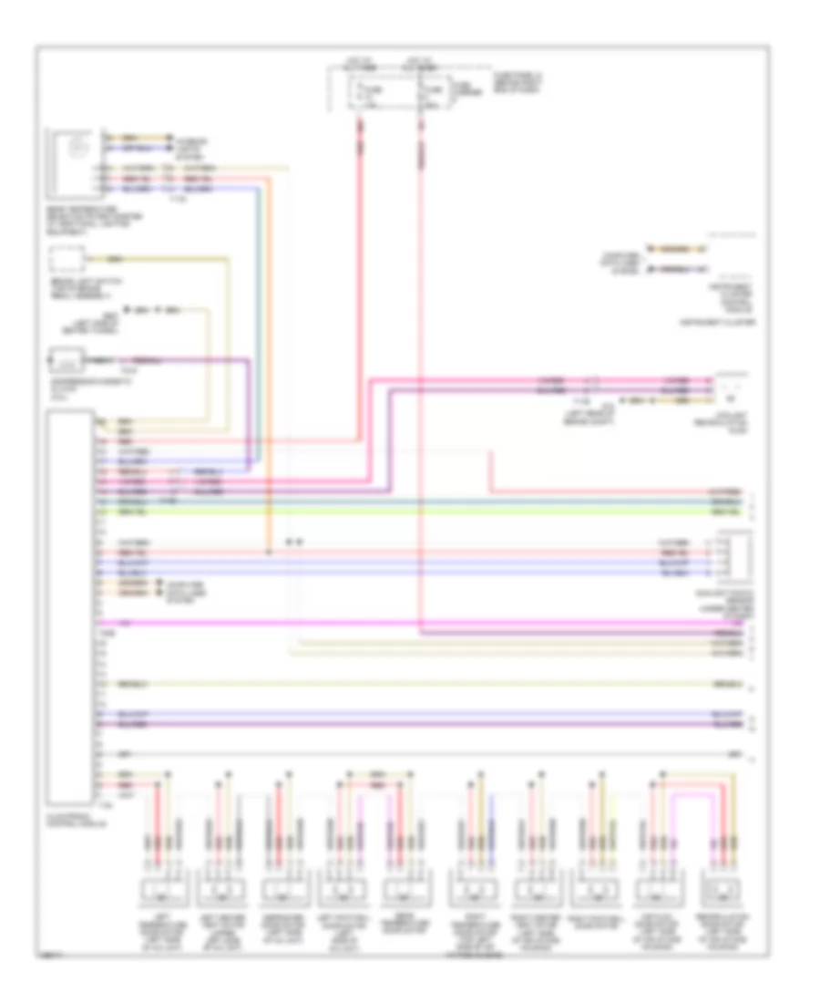 Automatic AC Wiring Diagram, Comfort (1 of 3) for Audi allroad Prestige 2013
