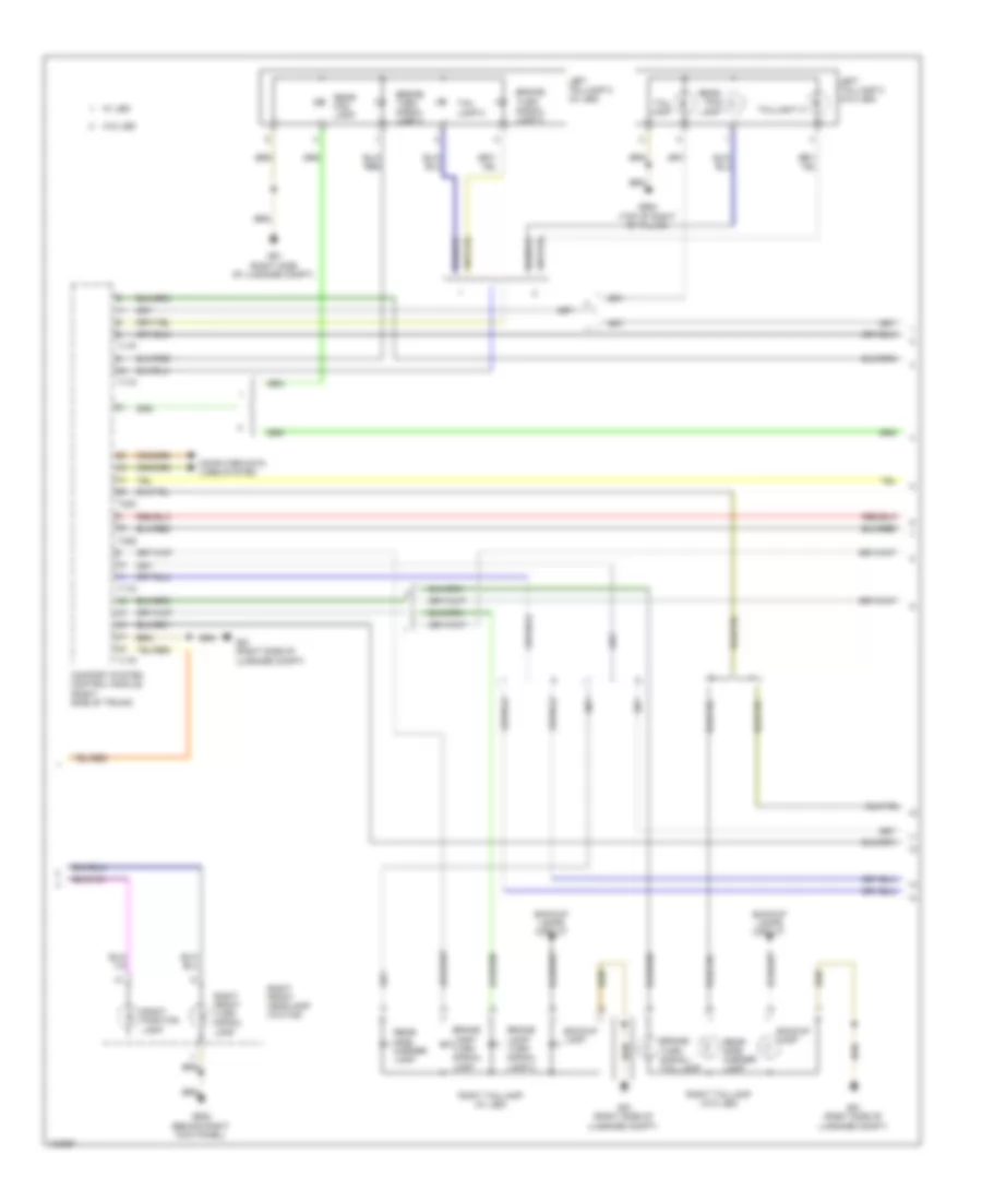 Exterior Lamps Wiring Diagram (3 of 4) for Audi allroad Prestige 2013