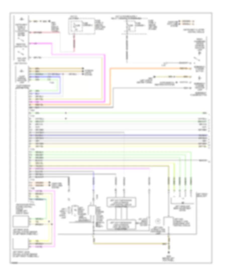 Headlights Wiring Diagram with Bi Xenon without Cornering Headlights 1 of 2 for Audi allroad Prestige 2013