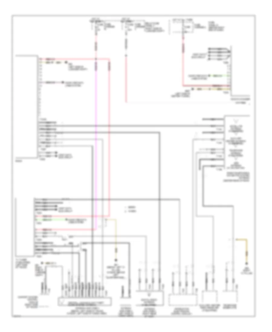 Radio Wiring Diagram Premium MMI 1 of 2 for Audi allroad Prestige 2013