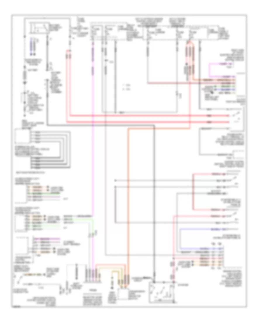 Starting Wiring Diagram for Audi allroad Prestige 2013