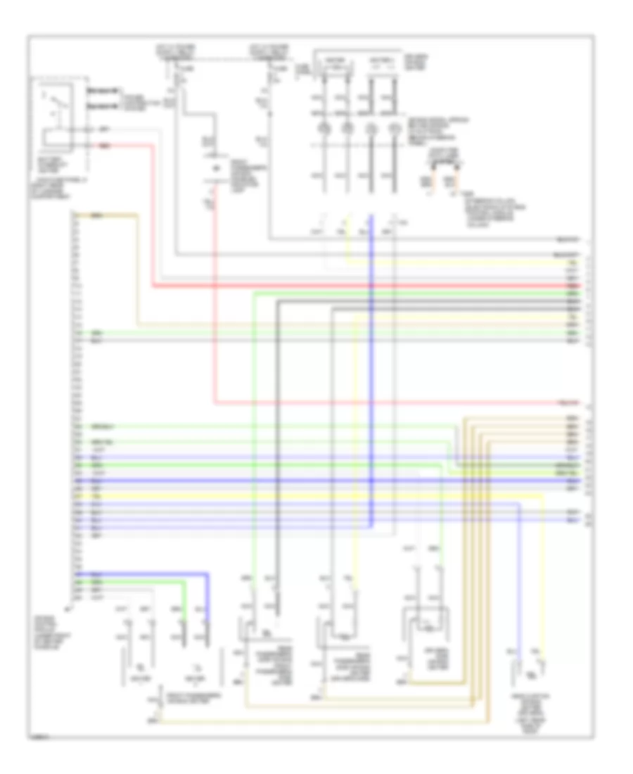 Supplemental Restraints Wiring Diagram 1 of 3 for Audi A3 Quattro 2009