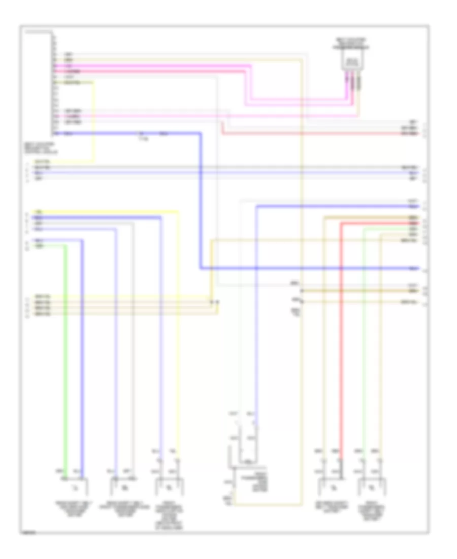 Supplemental Restraints Wiring Diagram (2 of 3) for Audi Q7 3.0 TDI 2011