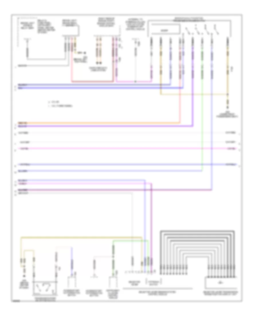 Transmission Wiring Diagram (2 of 3) for Audi Q7 3.0 TDI 2011