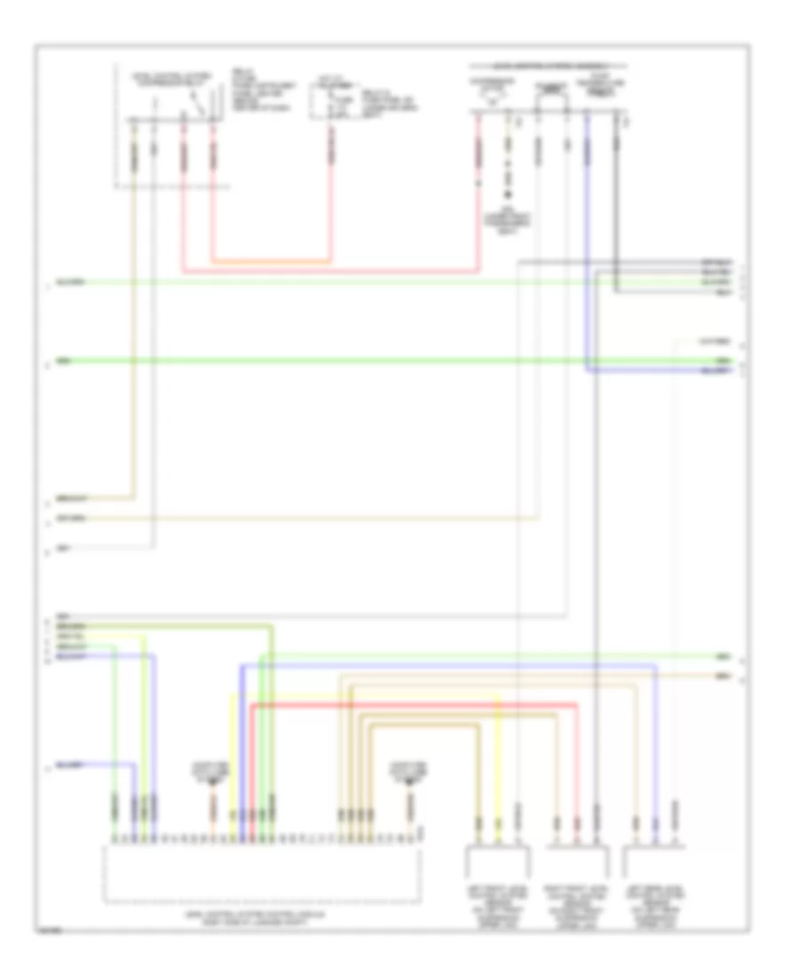 Electronic Suspension Wiring Diagram (2 of 3) for Audi Q7 3.0 TDI 2011
