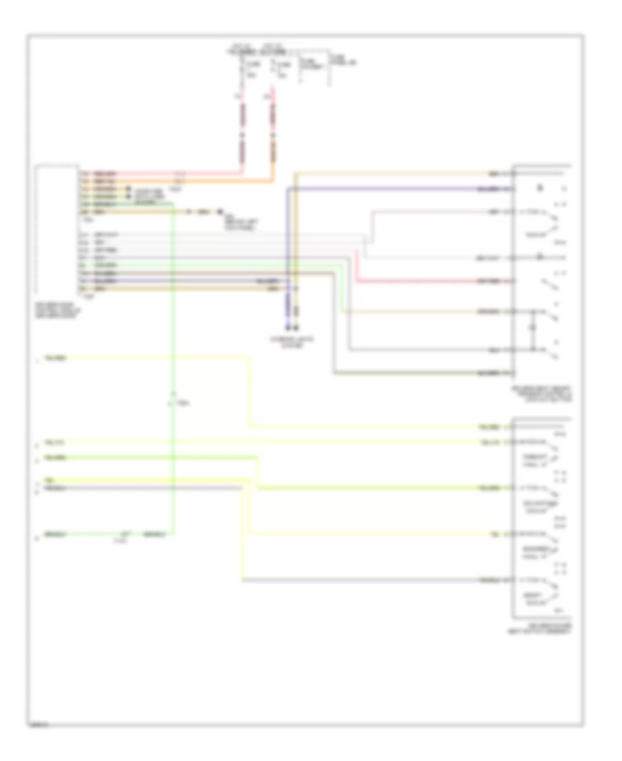 Memory Seat Wiring Diagram (2 of 2) for Audi Q7 3.0 TDI 2011