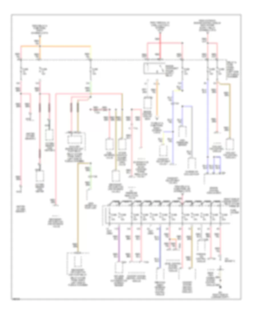 3.0L SC, Power Distribution Wiring Diagram (4 of 6) for Audi Q7 3.0 TDI 2011
