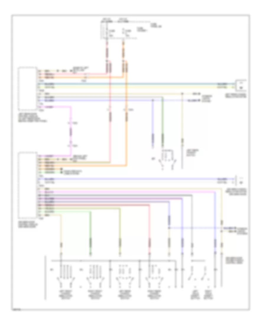 Power Windows Wiring Diagram 1 of 2 for Audi Q7 3 0 TDI 2011