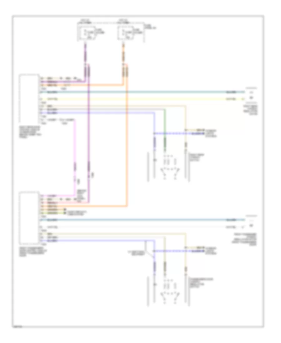 Power Windows Wiring Diagram (2 of 2) for Audi Q7 3.0 TDI 2011