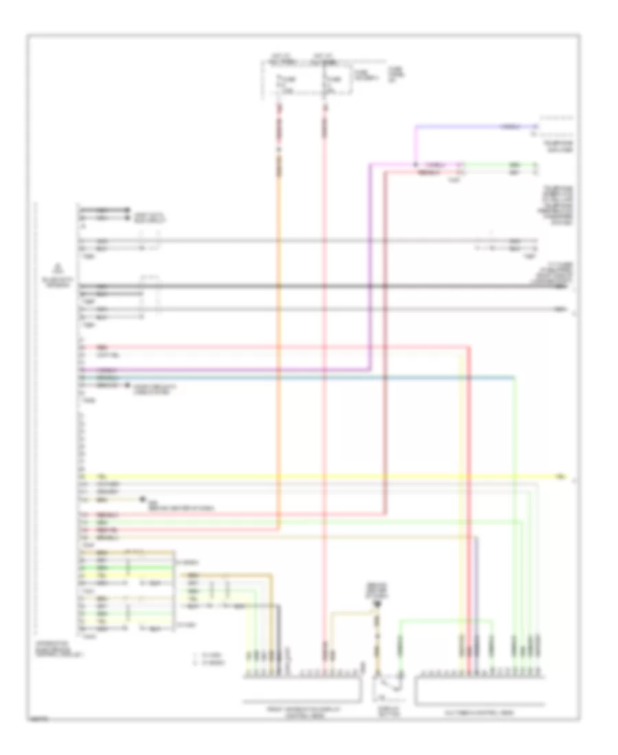 Multimedia Interface Wiring Diagram 1 of 2 for Audi Q7 3 0 TDI 2011