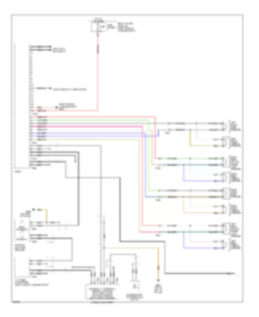 Radio Wiring Diagram, Basic (1 of 2) for Audi Q7 3.0 TDI 2011