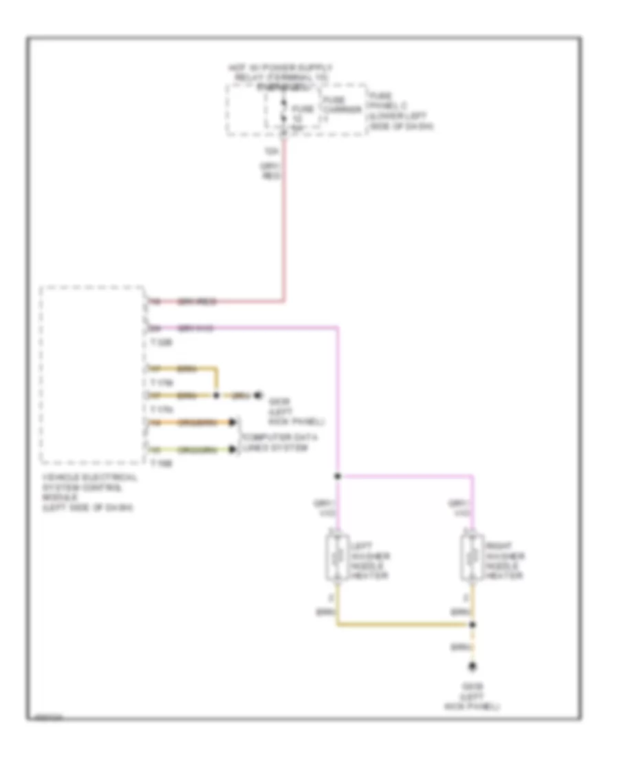Электросхема быстрого подогрева для Audi Q5 Hybrid Prestige 2013