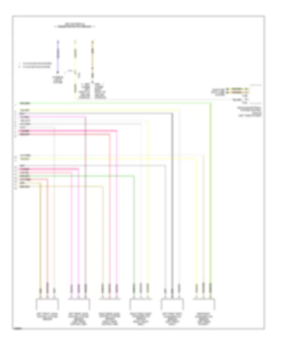 Electronic Suspension Wiring Diagram 2 of 2 for Audi Q5 Hybrid Prestige 2013