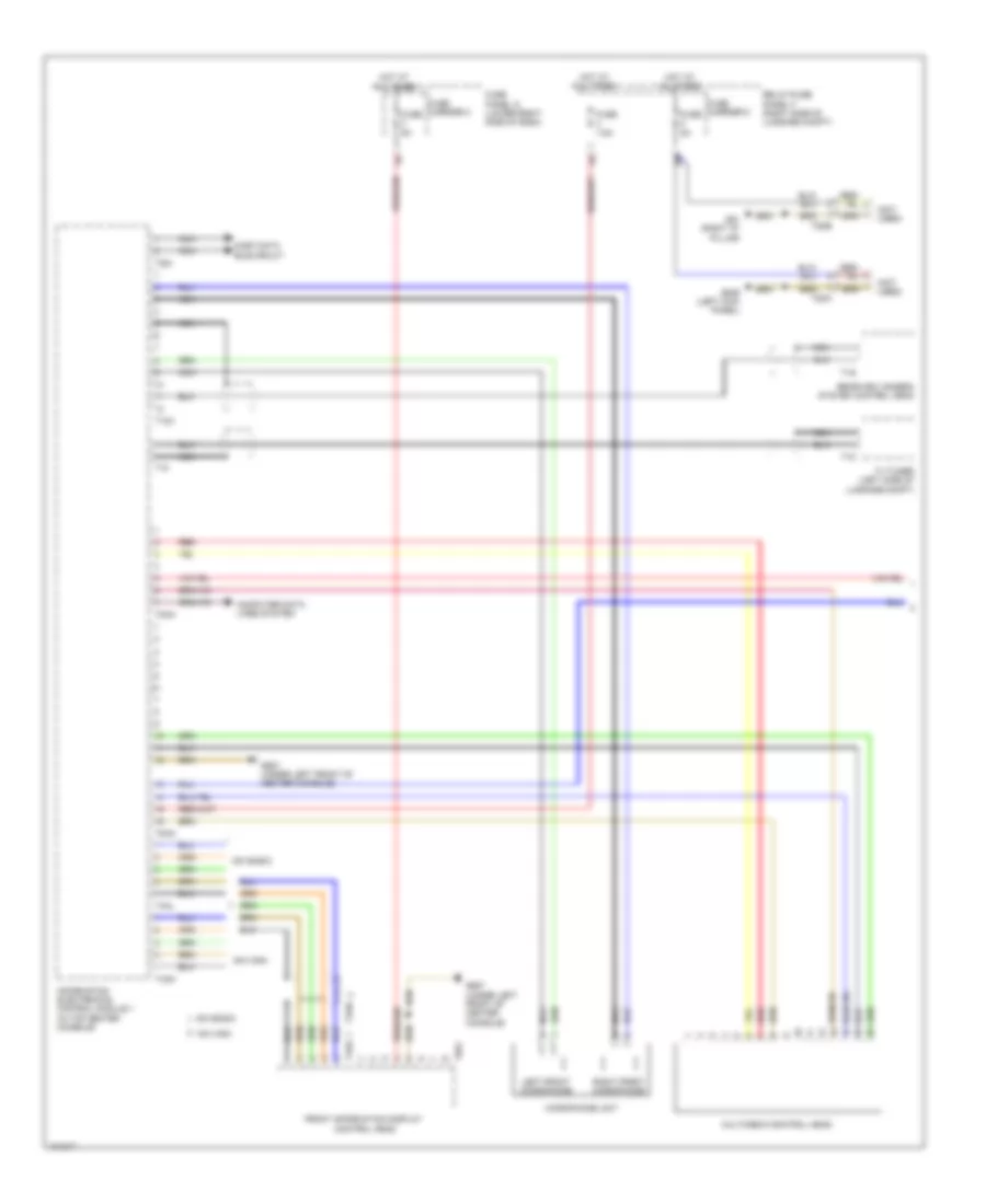 Multimedia Interface Wiring Diagram (1 of 2) for Audi Q5 Hybrid Prestige 2013