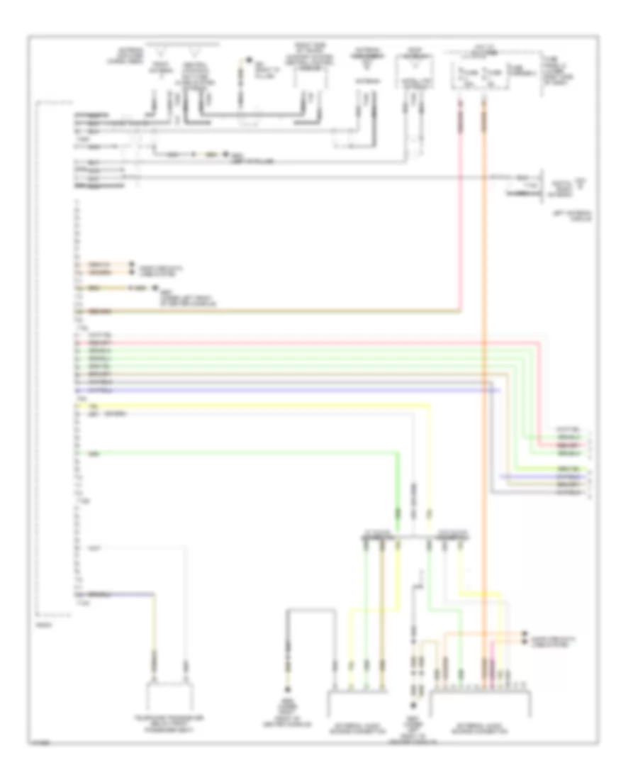 Radio Wiring Diagram, Standard Infotainment (1 of 2) for Audi Q5 Hybrid Prestige 2013