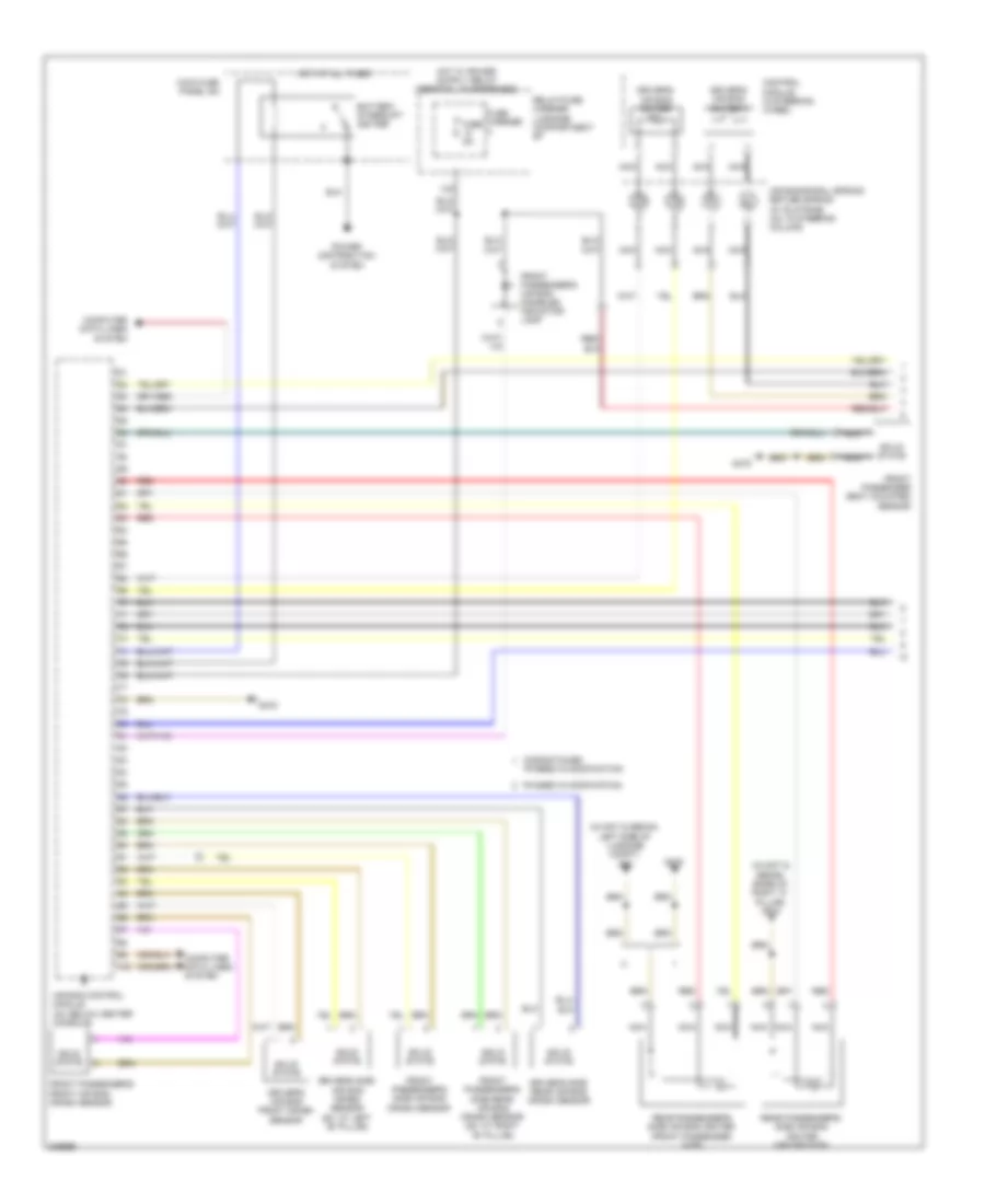 Supplemental Restraints Wiring Diagram 1 of 3 for Audi A4 2009