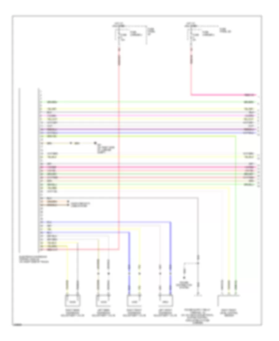 Electronic Suspension Wiring Diagram 1 of 2 for Audi A4 2009