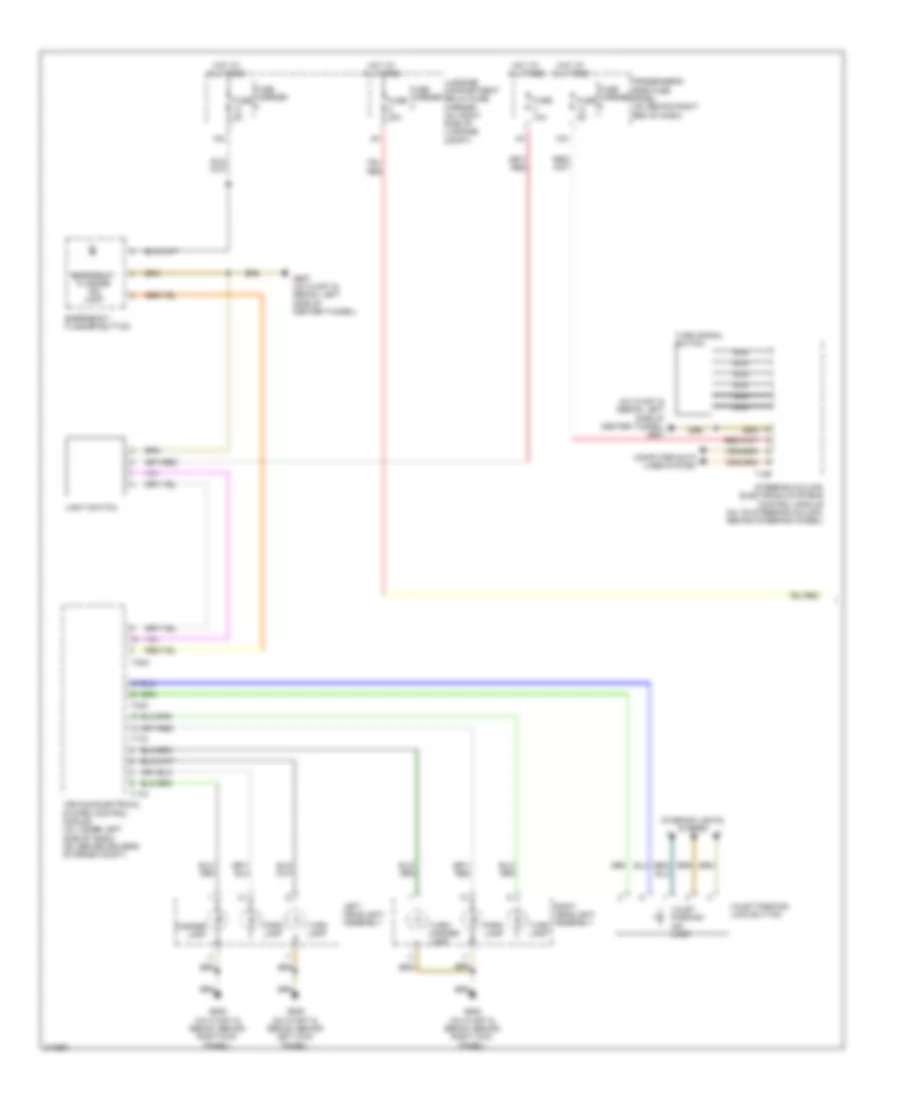 Exterior Lamps Wiring Diagram Avant with LED 1 of 2 for Audi A4 2009