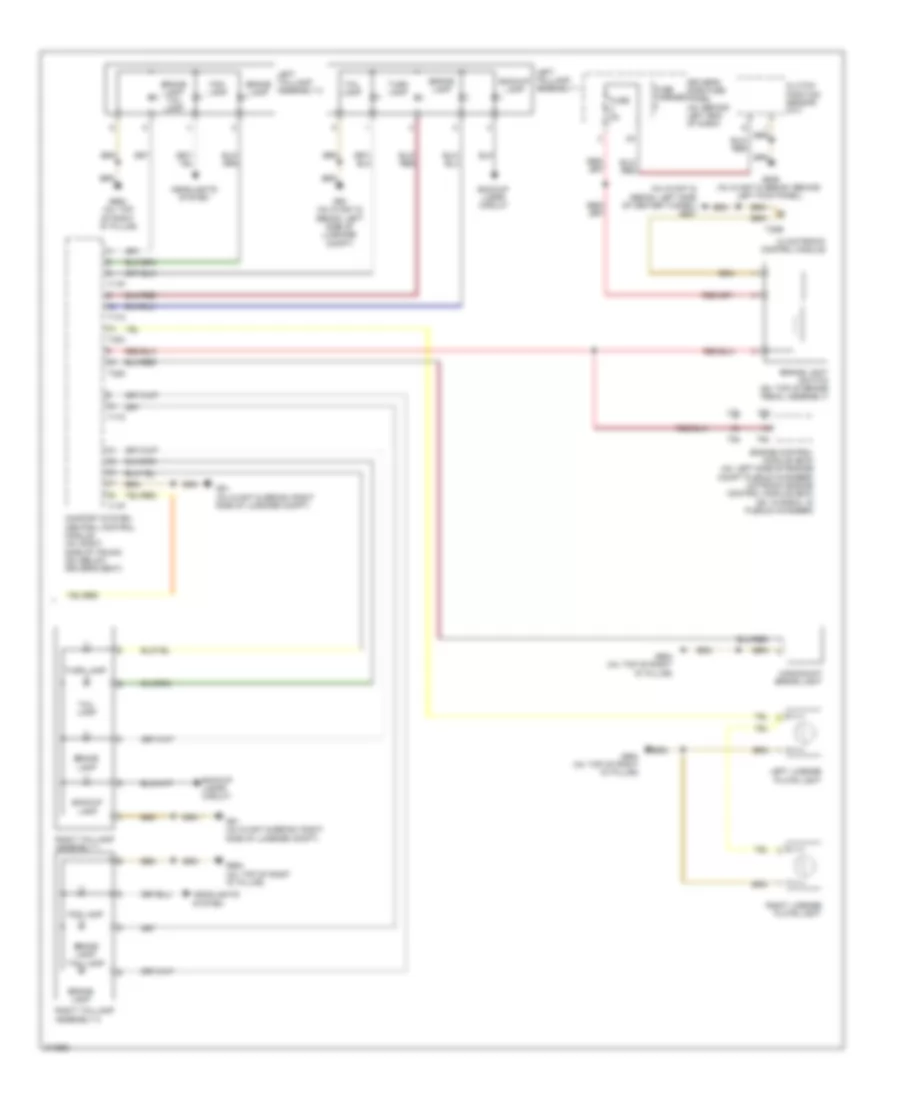 Exterior Lamps Wiring Diagram Avant with LED 2 of 2 for Audi A4 2009