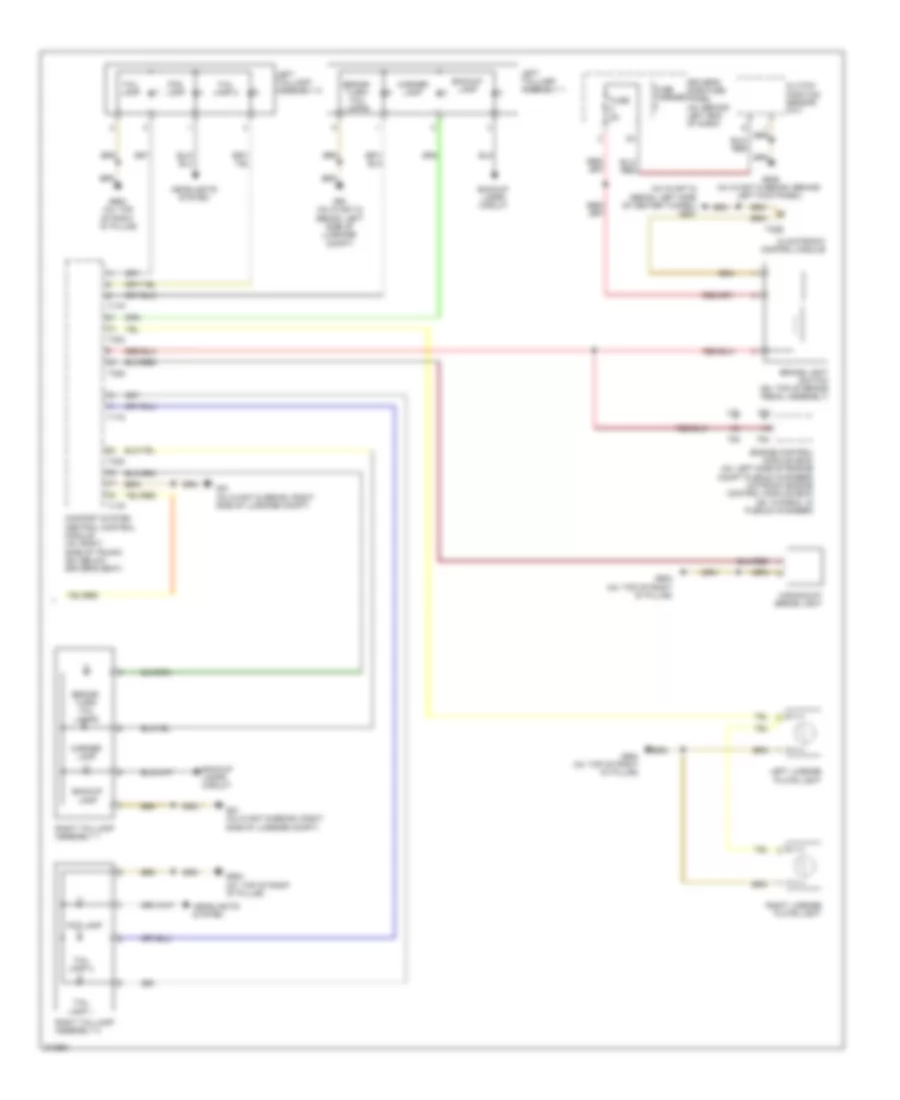 Exterior Lamps Wiring Diagram, Avant without LED (2 of 2) for Audi A4 2009
