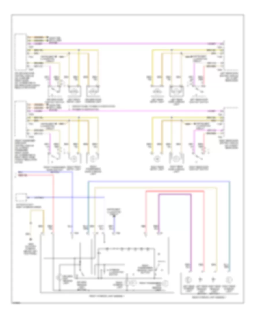 Courtesy Lamps Wiring Diagram (2 of 2) for Audi A4 2009