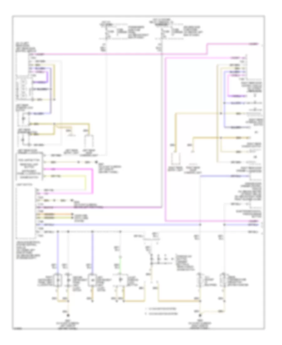 Instrument Illumination Wiring Diagram 1 of 2 for Audi A4 2009