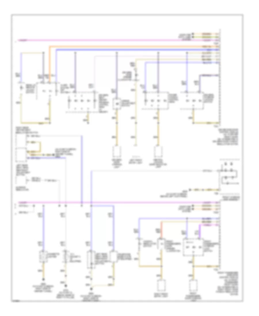 Instrument Illumination Wiring Diagram 2 of 2 for Audi A4 2009