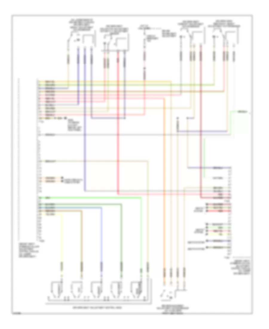Memory Systems Wiring Diagram 1 of 3 for Audi A4 2009