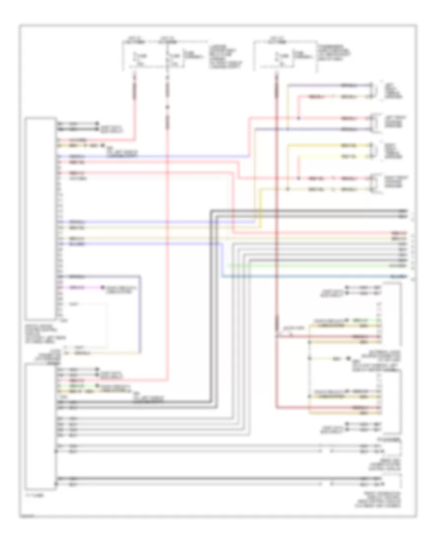 Navigation Wiring Diagram MMI 2 Basic 1 of 2 for Audi A4 2009