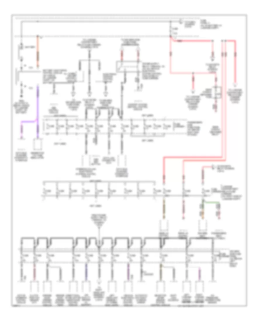 Power Distribution Wiring Diagram 1 of 6 for Audi A4 2009