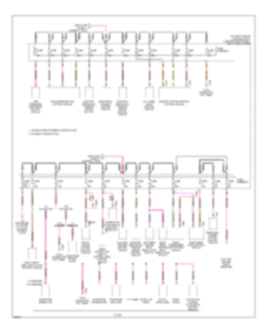 Power Distribution Wiring Diagram (3 of 6) for Audi A4 2009