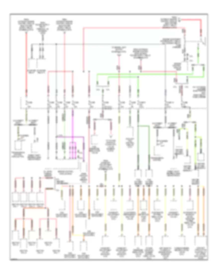 Power Distribution Wiring Diagram 5 of 6 for Audi A4 2009