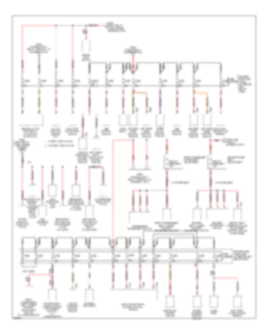 Power Distribution Wiring Diagram (6 of 6) for Audi A4 2009