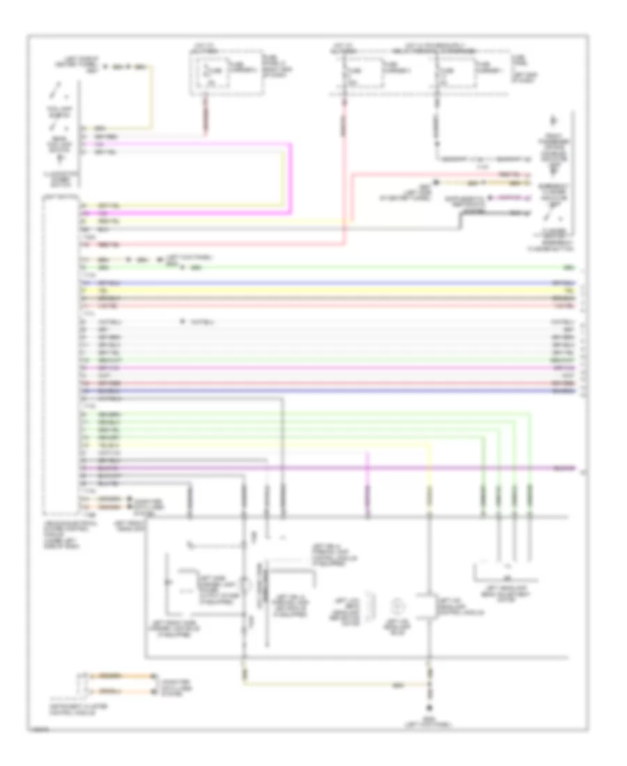 Headlights Wiring Diagram with Bi Xenon without Cornering Headlights 1 of 2 for Audi RS 5 2014