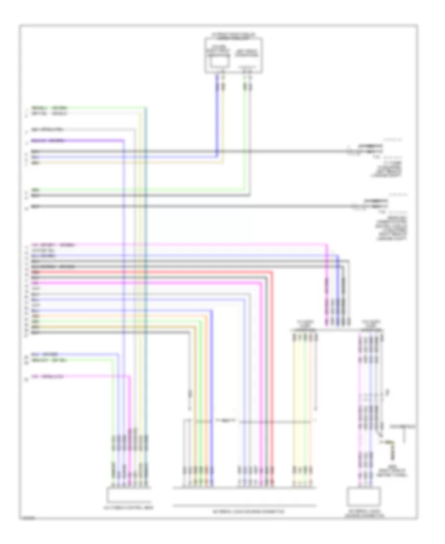 Multimedia Interface Wiring Diagram 2 of 2 for Audi RS 5 2014