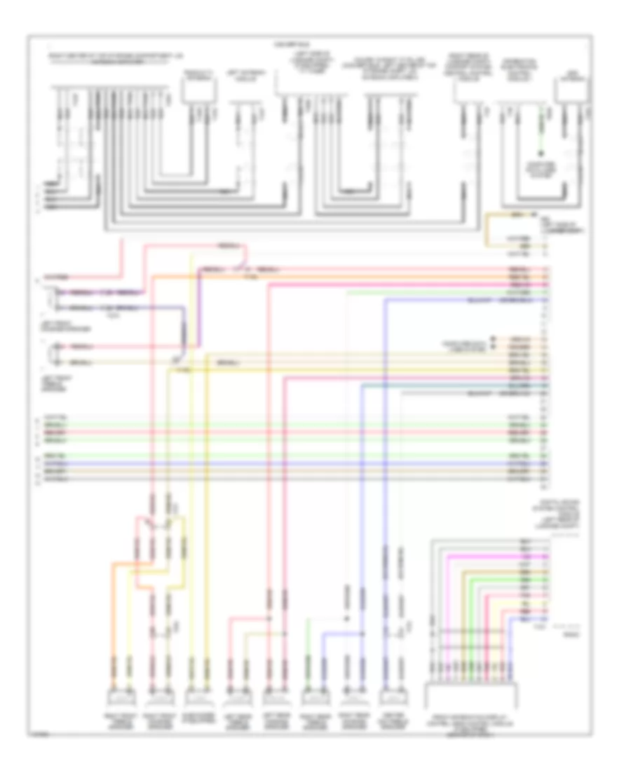 Radio Wiring Diagram Standard Infotainment 2 of 2 for Audi RS 5 2014