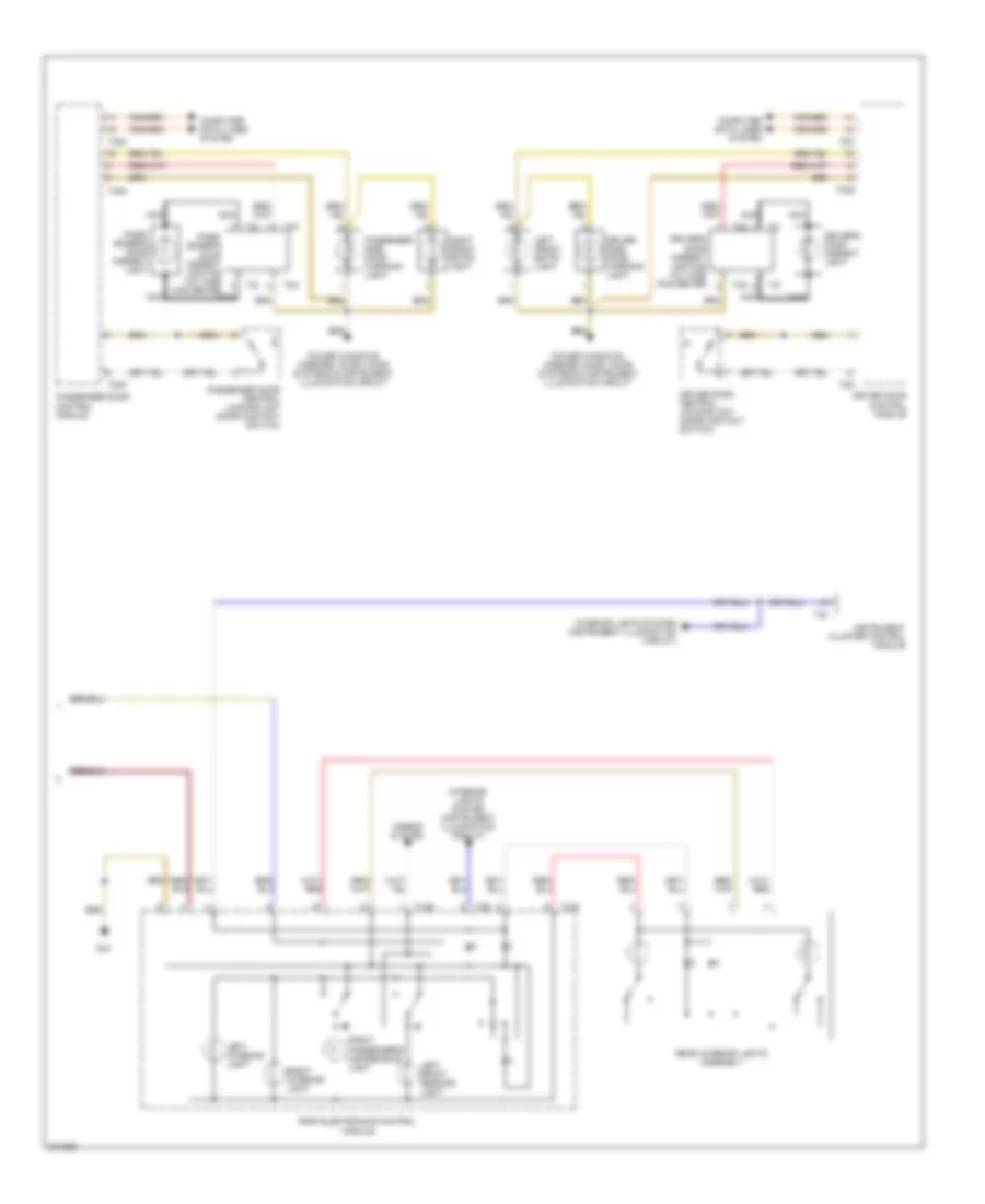 Courtesy Lamps Wiring Diagram (2 of 2) for Audi A6 Quattro 2005
