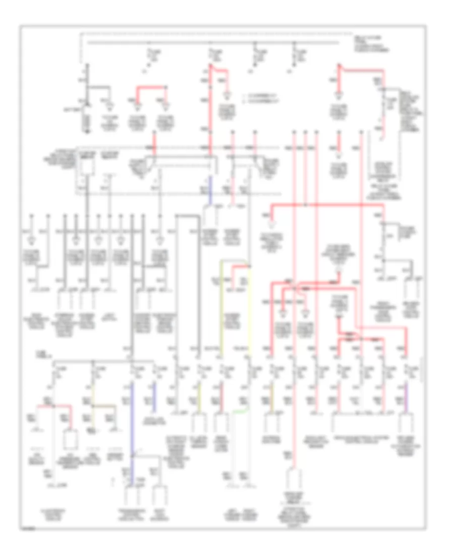Power Distribution Wiring Diagram 1 of 5 for Audi A6 Quattro 2005