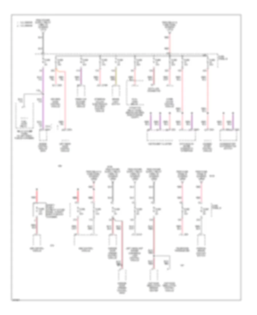Power Distribution Wiring Diagram (2 of 5) for Audi A6 Quattro 2005