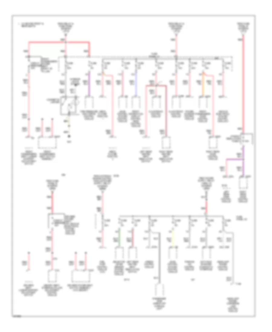 Power Distribution Wiring Diagram (3 of 5) for Audi A6 Quattro 2005
