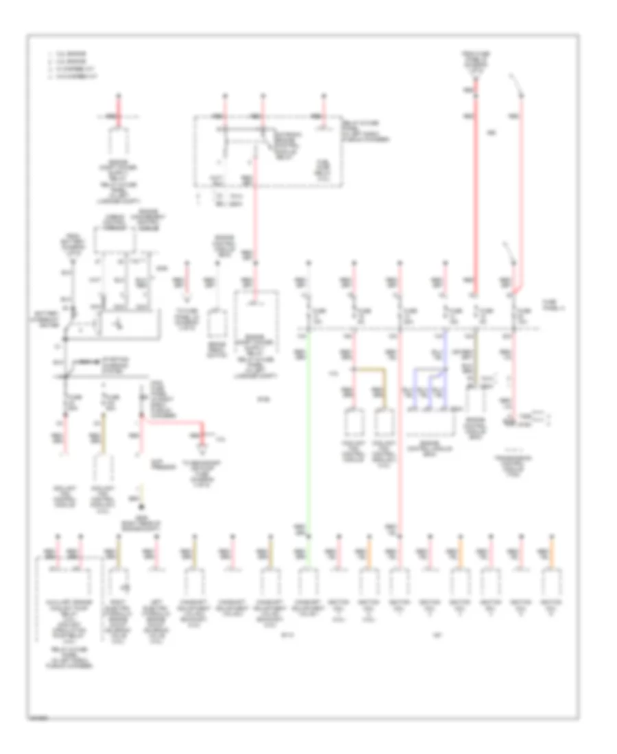 Power Distribution Wiring Diagram (5 of 5) for Audi A6 Quattro 2005