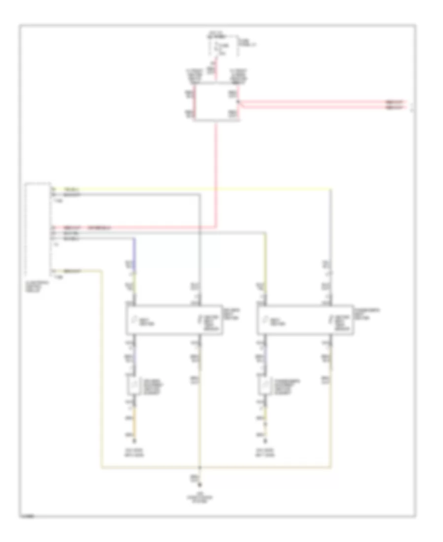 Heated Seats Wiring Diagram 1 of 2 for Audi A6 Quattro 2005