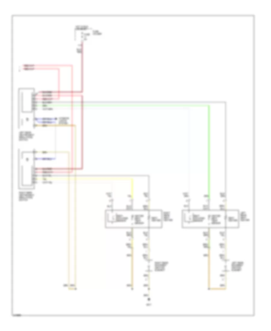 Heated Seats Wiring Diagram 2 of 2 for Audi A6 Quattro 2005