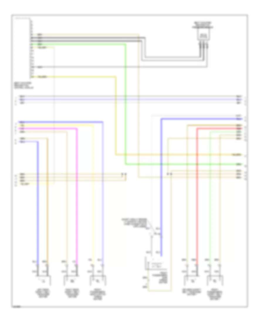 Supplemental Restraints Wiring Diagram (2 of 3) for Audi A6 Quattro 2005